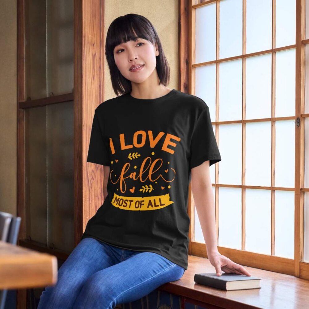 I love fall most of all T-shirt - Image 2