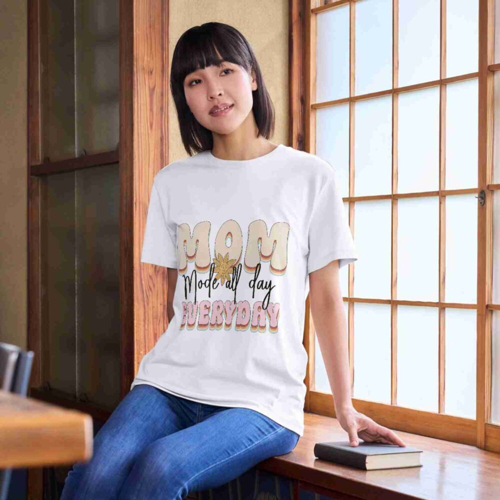 Mom mode all day everyday T-shirt - Image 2