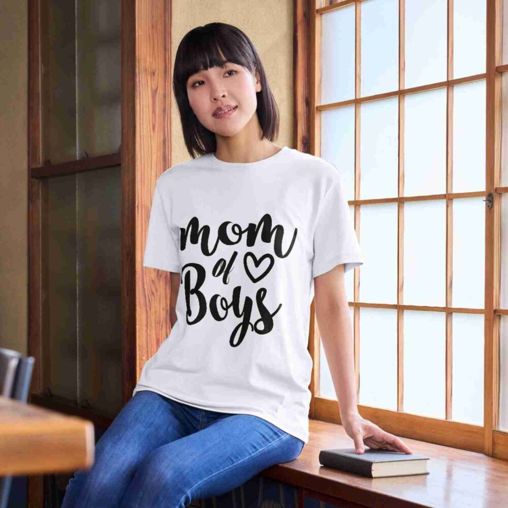 Mom of boys T-shirt - Image 2