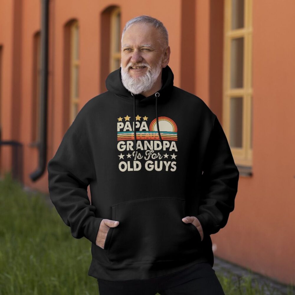 PAPA because GRANDPA is for OLD GUYS T-shirt - Image 4