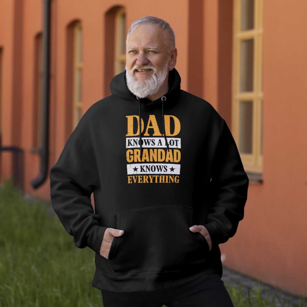 Dad Knows A Lot Grandad Knows Everything T-shirt - Image 4