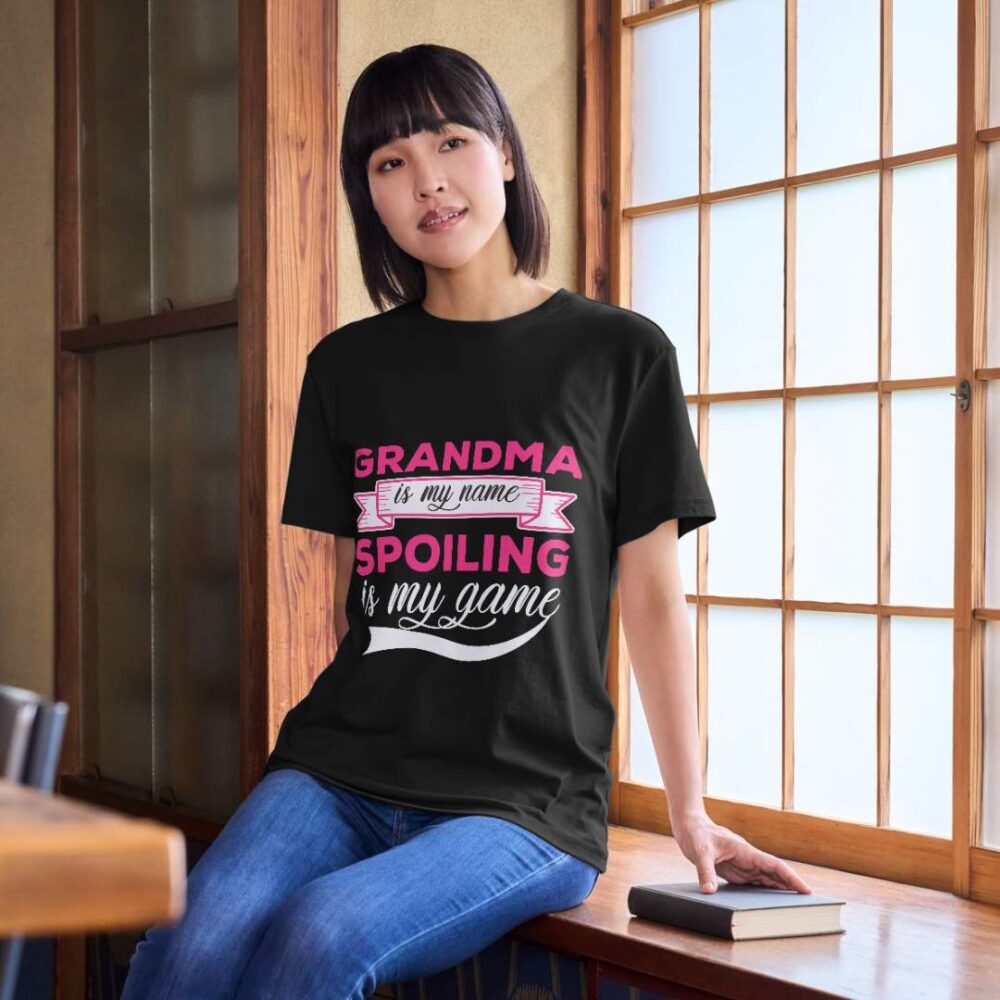 Grandma Is My Name Spoiling Is My Game T-shirt - Image 2