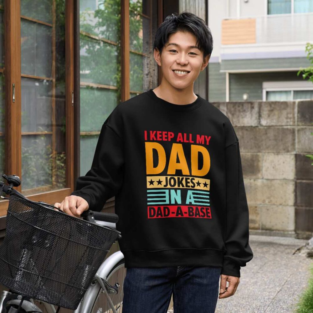 I Keep All My Dad Jokes T-shirt - Image 3