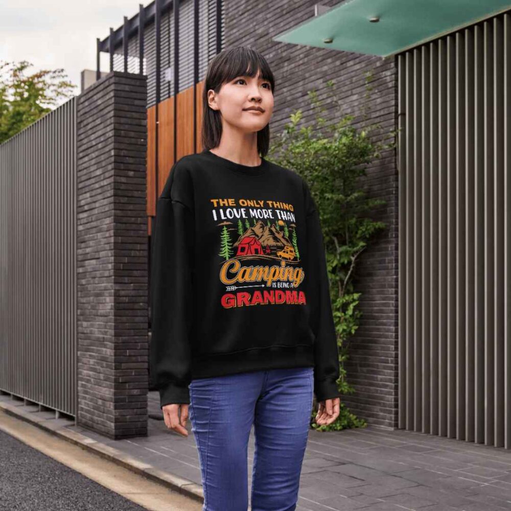 The Only Thing I Love More Than Camping Is Being A Grandma T-shirt - Image 3