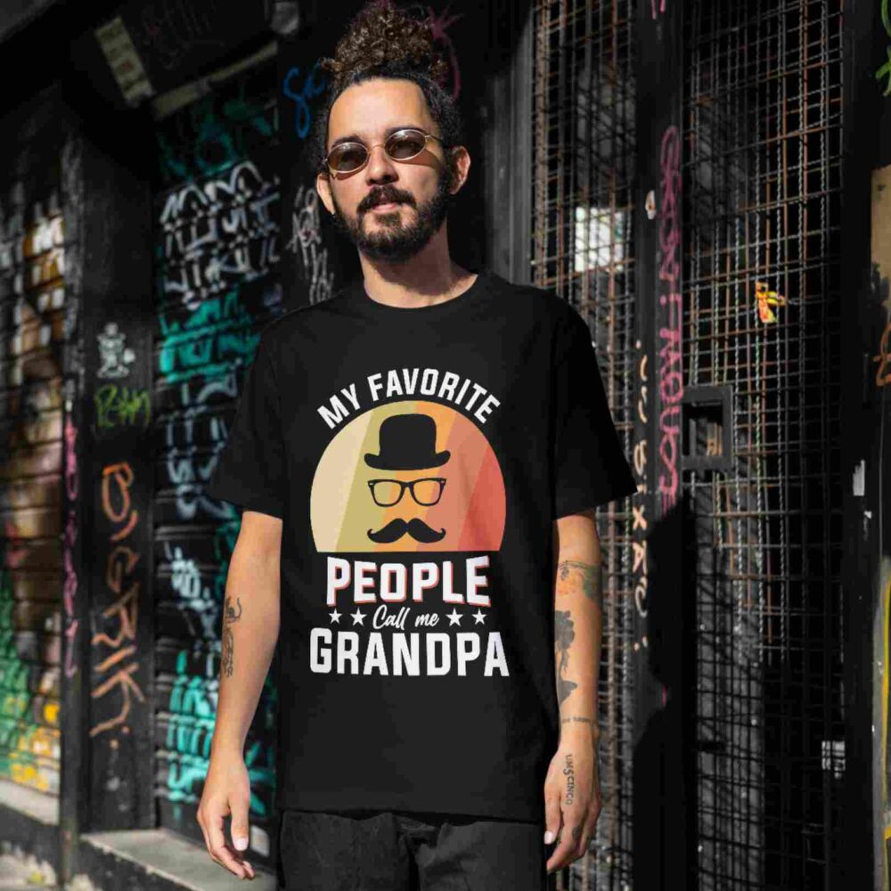 My Favorite People Call Me Grandpa T-shirt - Image 2