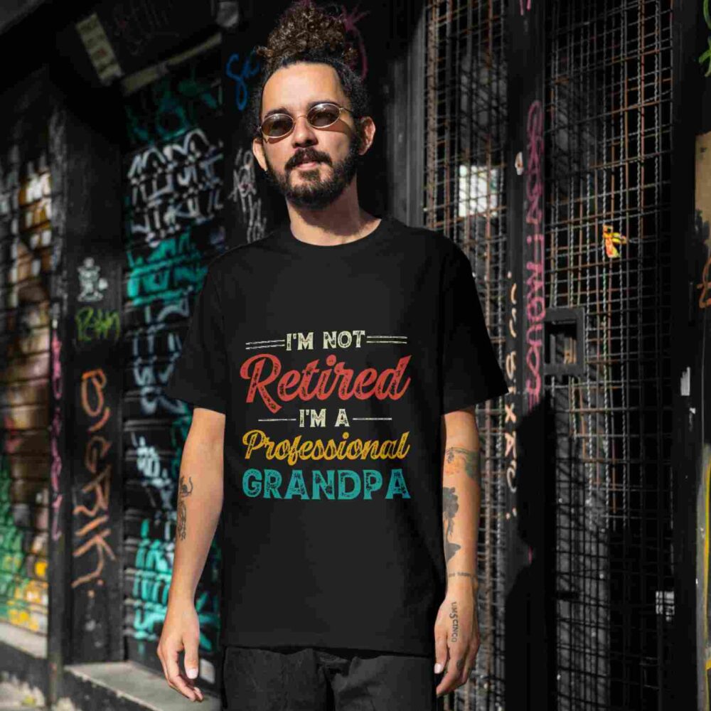 I'm Not Retired I'm A Professional Grandpa T-shirt - Image 2