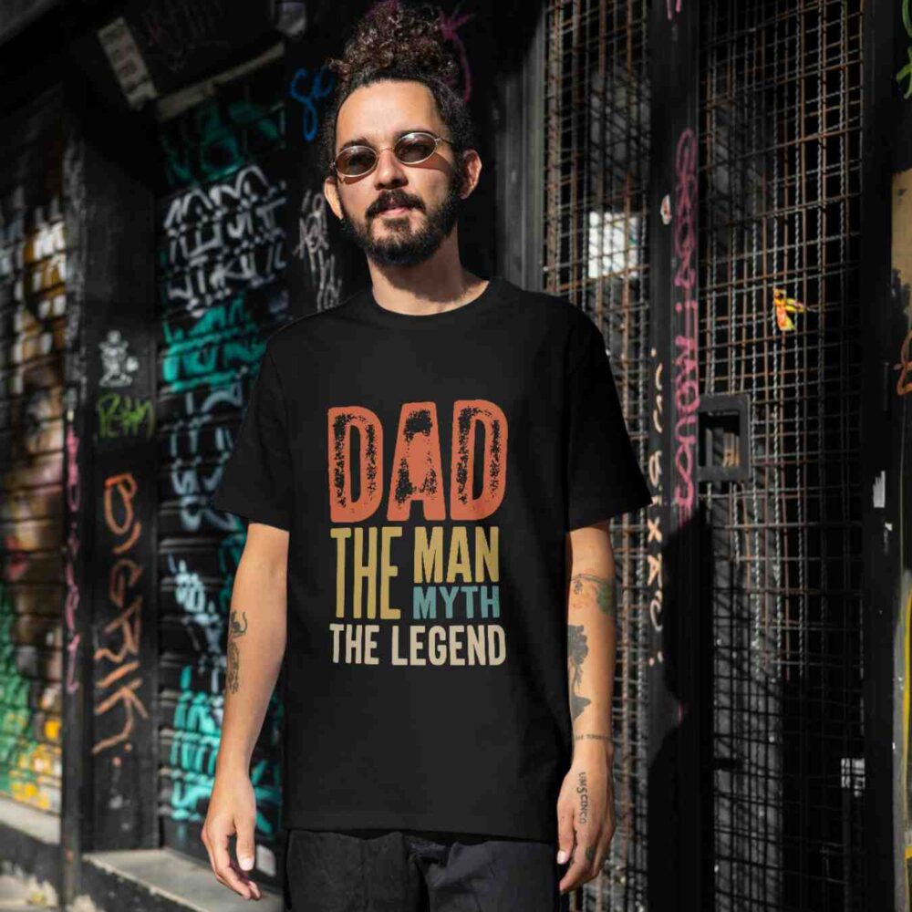 Dad The Man the Myth the legend T-shirt - Image 2