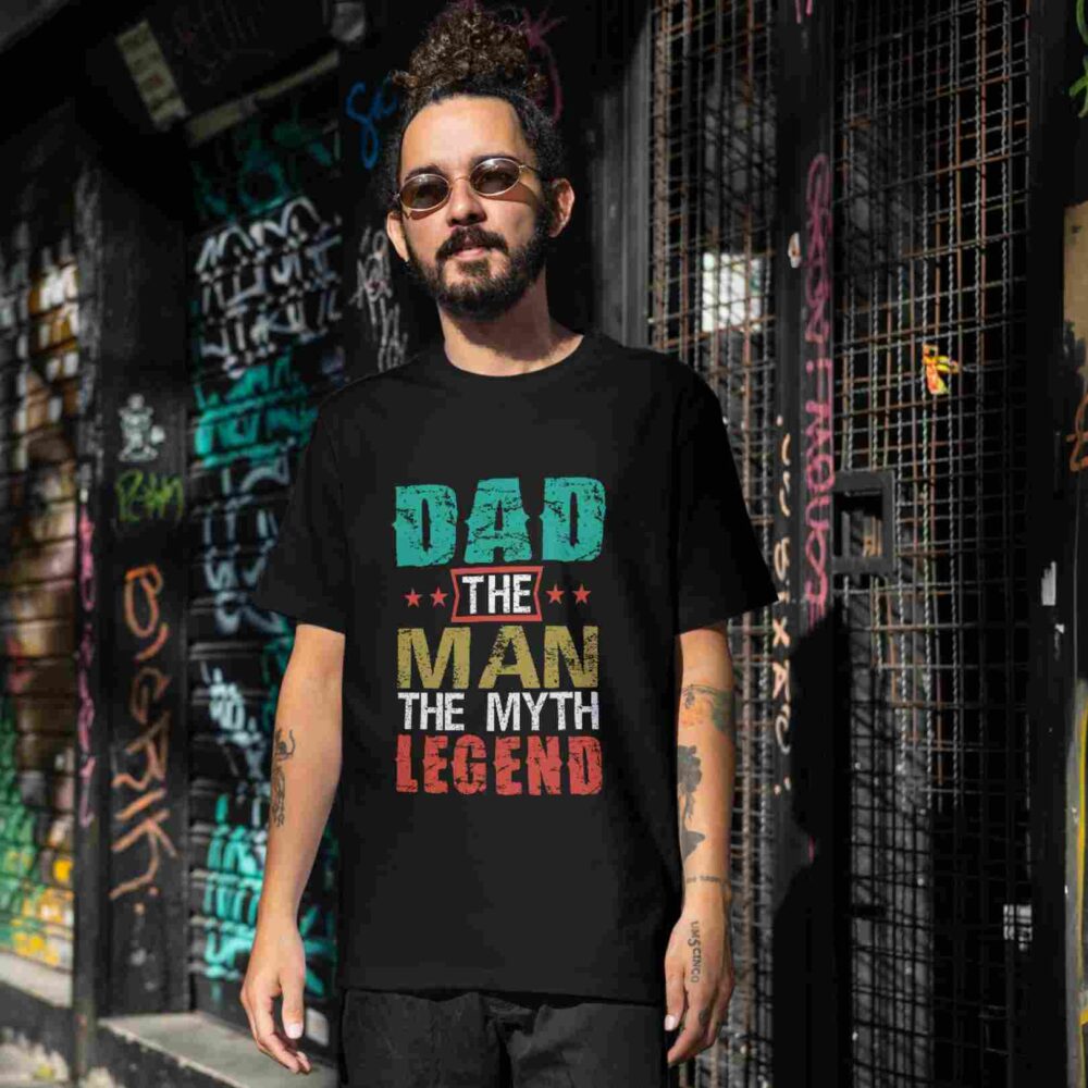 Dad The Man the Myth the legend T-shirt - Image 2