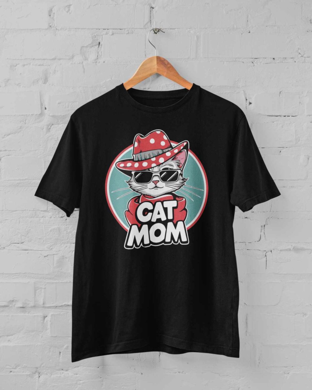 cat mom T-shirt
