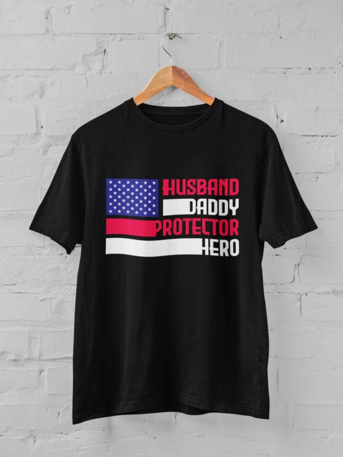 Husband  Daddy  Protector  Hero T-shirt