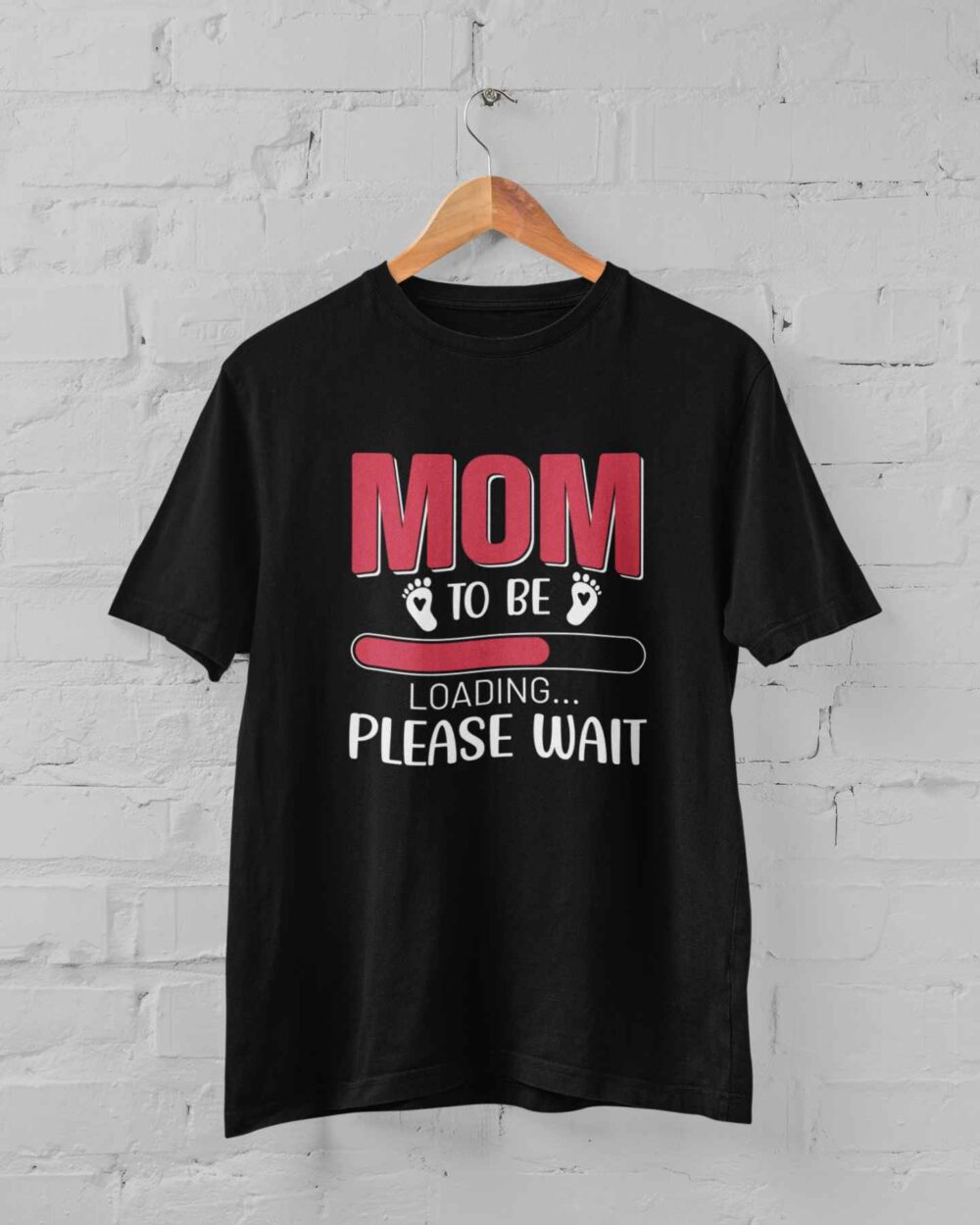 Mom to be Loading Please wait T-shirt